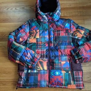 Polo Ralph Lauren Aztec Puffer Down Patchwork Jacket (Men’s)